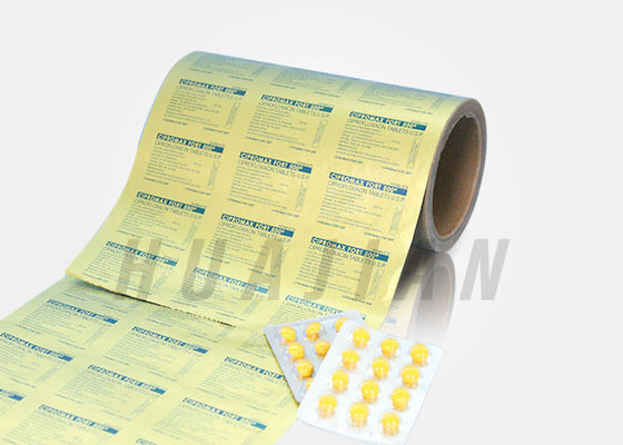 Cold Form Aluminium Blister Foil Dicetak Untuk Kemasan Pil
