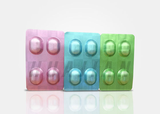 Alu Pvc Blister Anti Pemalsuan Untuk Tablet Kapsul Gelembung
