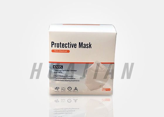 GB2626 Pelindung Putih 3D Lipat 5 Ply KN95 Masker Wajah