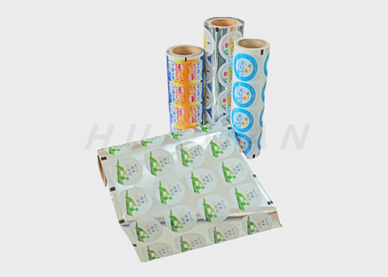 Segel Laminasi Plastik Dicetak Botol Yogurt Cup Tutup Aluminium Foil