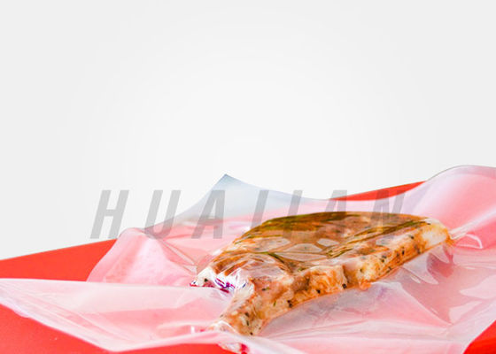 Makanan Plastik 0.16mm Vakum Segel Tas Makanan Untuk Daging Sosis Ham