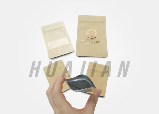 Clear Silver Heat Sealable Aluminium Bags Dengan Tear Notch